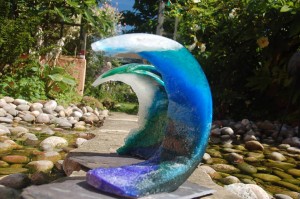 'Waves' Anne Kingham - glassware