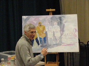 Charles Bezzina Painting Demonstration Charnwood Painting and Drawing Club