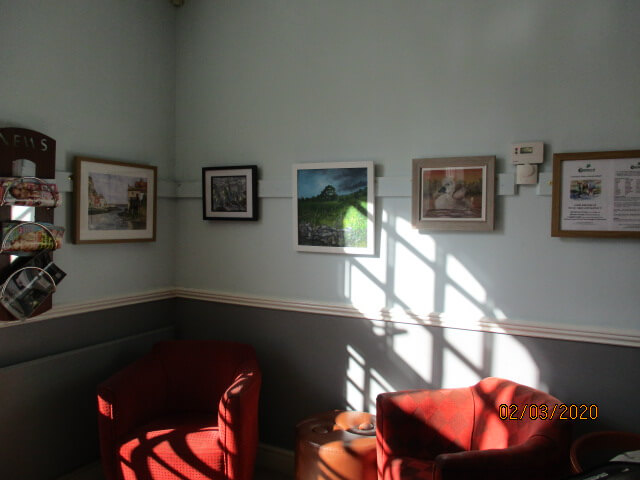 Charnwood Painting and Drawing Club exhibition at Queens park cafe